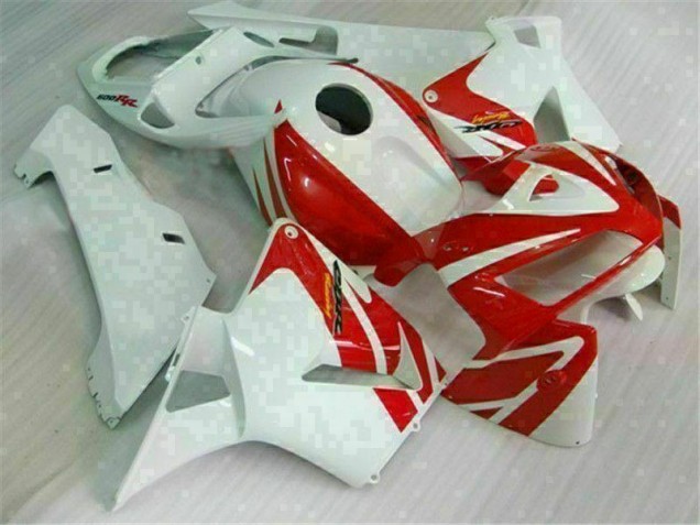 Best 2005-2006 Red White Honda CBR600RR Motor Fairings Canada
