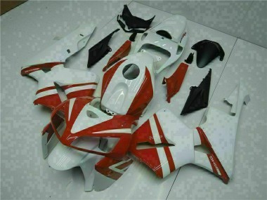 Best 2005-2006 White Red Honda CBR600RR Motorcycle Fairings Canada