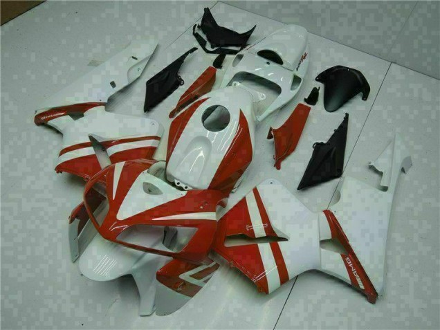 Best 2005-2006 White Red Honda CBR600RR Motorcycle Fairings Canada Best 2005-2006 White Red Honda CBR600RR Motorcycle Fairings Canada