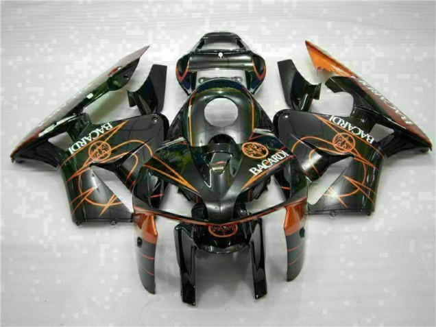 Best 2005-2006 Black Orange BACARDI Honda CBR600RR Motorcycle Fairing Canada