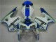 Best 2005-2006 White Blue Honda CBR600RR Motorcycle Fairing Kits Canada