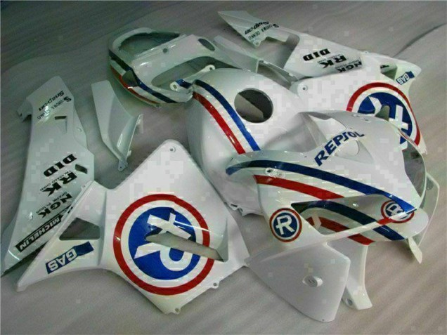 Best 2005-2006 White Honda CBR600RR Bike Fairings Canada