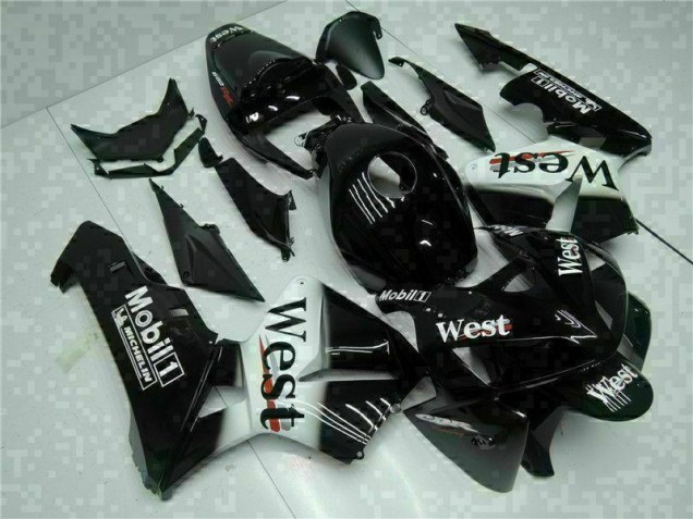 Best 2005-2006 Black West Honda CBR600RR Motorbike Fairing Kits Canada