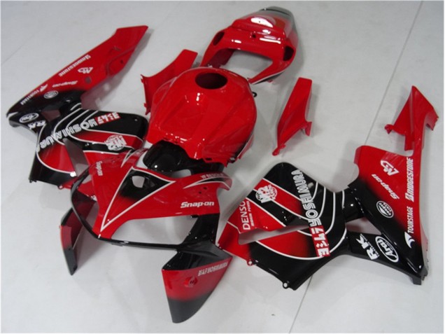 Best 2005-2006 Red Black Honda CBR600RR Motorcycle Fairing Kit Canada