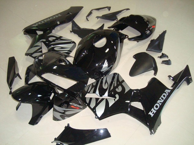 Best 2005-2006 Black White Flame Honda CBR600RR Bike Fairing Canada Best 2005-2006 Black White Flame Honda CBR600RR Bike Fairing Canada