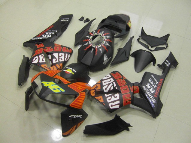 Best 2005-2006 Matte Black Rossi Honda CBR600RR Motorbike Fairing Canada Best 2005-2006 Matte Black Rossi Honda CBR600RR Motorbike Fairing Canada