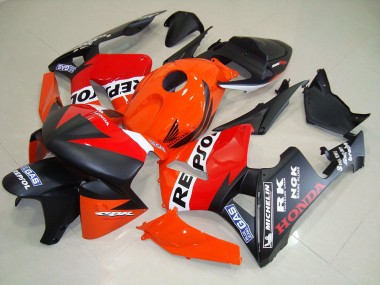 Best 2005-2006 Matte Black Repsol Race Honda CBR600RR Motorcycle Fairing Kit Canada