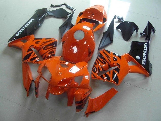Best 2005-2006 Orange Black Flame Honda CBR600RR Replacement Motorcycle Fairings Canada Best 2005-2006 Orange Black Flame Honda CBR600RR Replacement Motorcycle Fairings Canada