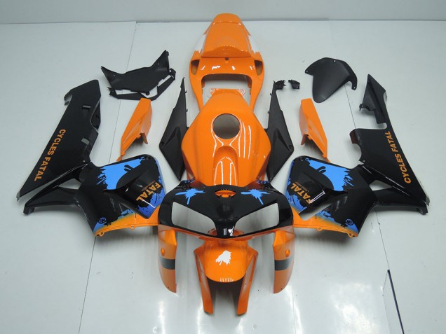 Best 2005-2006 Orange Black Honda CBR600RR Motorcycle Fairings Canada Best 2005-2006 Orange Black Honda CBR600RR Motorcycle Fairings Canada