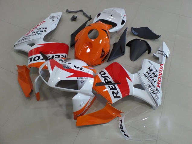 Best 2005-2006 Orange White Repsol Honda CBR600RR Motorbike Fairings Canada Best 2005-2006 Orange White Repsol Honda CBR600RR Motorbike Fairings Canada