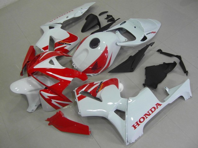 Best 2005-2006 Red White Honda CBR600RR Replacement Motorcycle Fairings Canada Best 2005-2006 Red White Honda CBR600RR Replacement Motorcycle Fairings Canada
