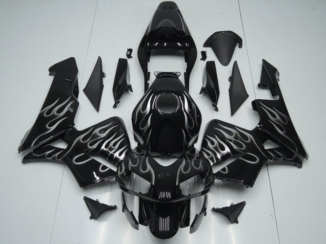 Best 2005-2006 Silver Flame Honda CBR600RR Motorcycle Replacement Fairings Canada
