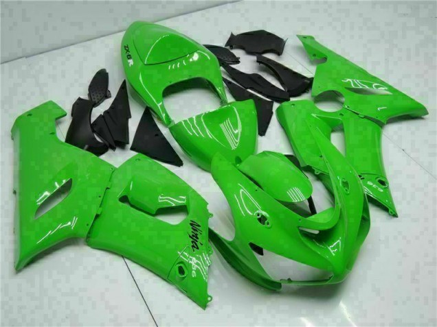 Best 2005-2006 Green Kawasaki ZX6R Motorcycle Replacement Fairings Canada Best 2005-2006 Green Kawasaki ZX6R Motorcycle Replacement Fairings Canada