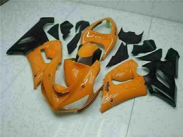 Best 2005-2006 Orange Kawasaki ZX6R Bike Fairing Canada Best 2005-2006 Orange Kawasaki ZX6R Bike Fairing Canada