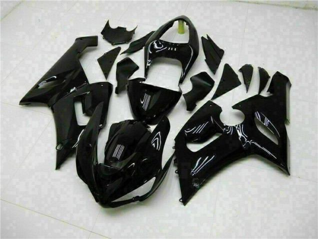 Best 2005-2006 Glossy Black Kawasaki ZX6R Motor Fairings Canada Best 2005-2006 Glossy Black Kawasaki ZX6R Motor Fairings Canada