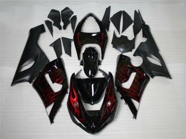 Best 2005-2006 Red Black Kawasaki ZX6R Motor Bike Fairings Canada
