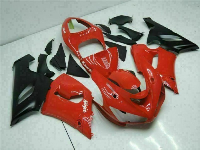 Best 2005-2006 Red Kawasaki ZX6R Bike Fairing Kit Canada Best 2005-2006 Red Kawasaki ZX6R Bike Fairing Kit Canada