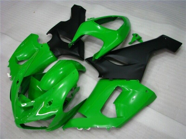 Best 2005-2006 Green Matte Black Kawasaki ZX6R Motorcycle Fairing Canada Best 2005-2006 Green Matte Black Kawasaki ZX6R Motorcycle Fairing Canada