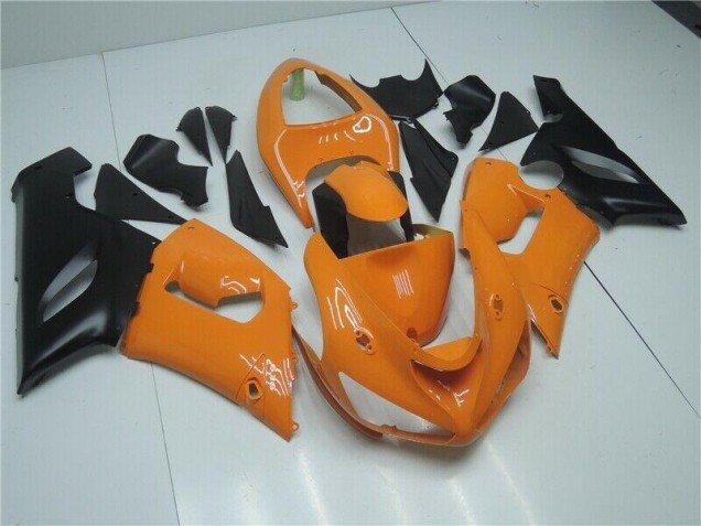 Best 2005-2006 Orange Black Kawasaki ZX6R Bike Fairings Canada Best 2005-2006 Orange Black Kawasaki ZX6R Bike Fairings Canada