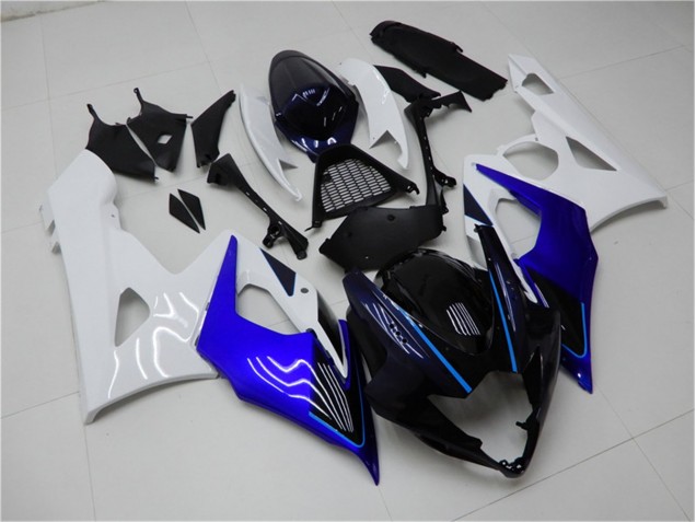 Best 2005-2006 Blue White Suzuki GSXR 1000 Motorcycle Fairing Kits Canada Best 2005-2006 Blue White Suzuki GSXR 1000 Motorcycle Fairing Kits Canada