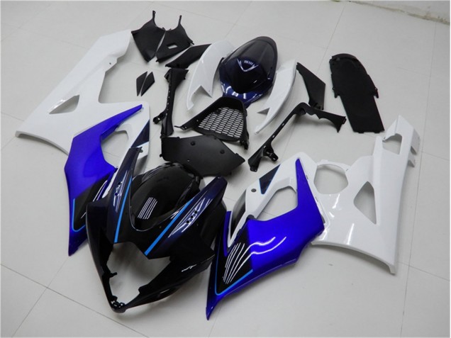 Best 2005-2006 Blue White Suzuki GSXR 1000 Motorcycle Fairing Kits Canada Best 2005-2006 Blue White Suzuki GSXR 1000 Motorcycle Fairing Kits Canada