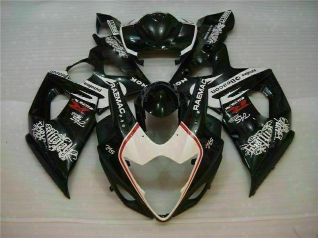 Best 2005-2006 White Black Suzuki GSXR 1000 Motorcycle Fairings Kit Canada Best 2005-2006 White Black Suzuki GSXR 1000 Motorcycle Fairings Kit Canada