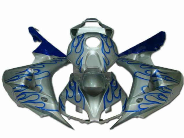 Best 2006-2007 Blue Flame Silver Honda CBR1000RR Motorcycle Fairing Kits Canada Best 2006-2007 Blue Flame Silver Honda CBR1000RR Motorcycle Fairing Kits Canada