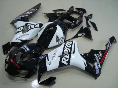 Best 2006-2007 Black White Repsol Honda CBR1000RR Motorcycle Replacement Fairings Canada