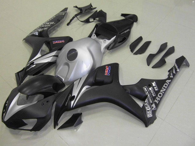 Best 2006-2007 Matte Black Silver Honda CBR1000RR Motorcycle Fairing Kit Canada