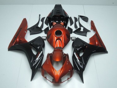 Best 2006-2007 Orange and Black Honda CBR1000RR Motorcycle Fairing Canada