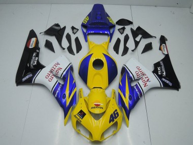 Best 2006-2007 Yellow Nastro Honda CBR1000RR Motorcycle Fairings Kit Canada