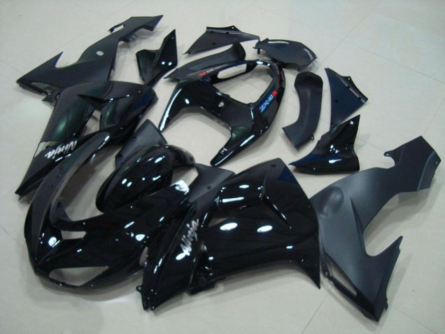 Best 2006-2007 Glossy Black Matte Black Kawasaki ZX10R Motorcyle Fairings Canada Best 2006-2007 Glossy Black Matte Black Kawasaki ZX10R Motorcyle Fairings Canada