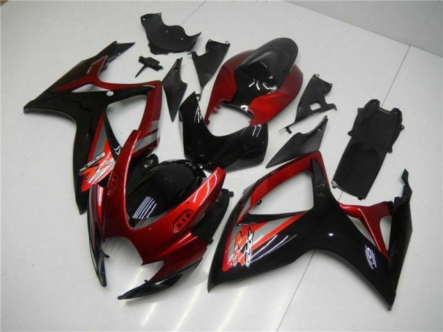 Best 2006-2007 Red Black Suzuki GSXR 600/750 Motor Bike Fairings Canada