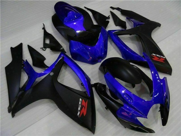 Best 2006-2007 Blue Black Suzuki GSXR 600/750 Motorbike Fairing Kits Canada Best 2006-2007 Blue Black Suzuki GSXR 600/750 Motorbike Fairing Kits Canada
