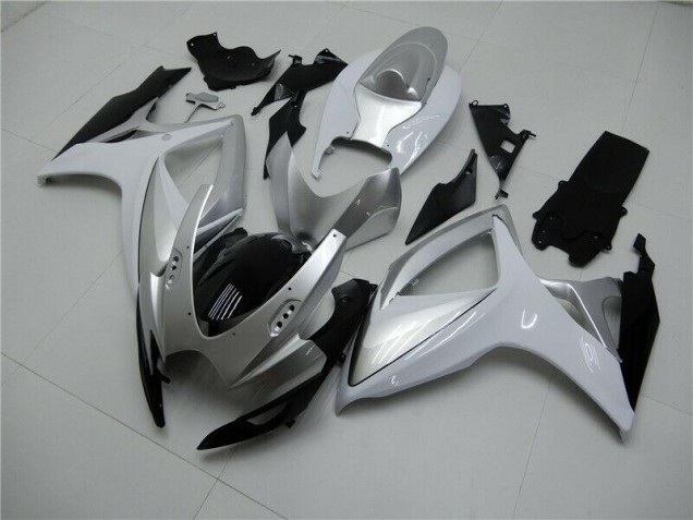 Best 2006-2007 Silver Suzuki GSXR 600/750 Motorcycle Fairings Kits Canada Best 2006-2007 Silver Suzuki GSXR 600/750 Motorcycle Fairings Kits Canada