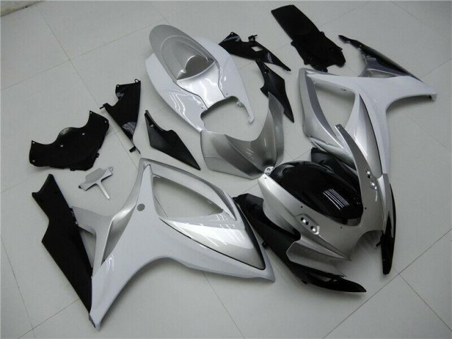 Best 2006-2007 Silver Suzuki GSXR 600/750 Motorcycle Fairings Kits Canada Best 2006-2007 Silver Suzuki GSXR 600/750 Motorcycle Fairings Kits Canada