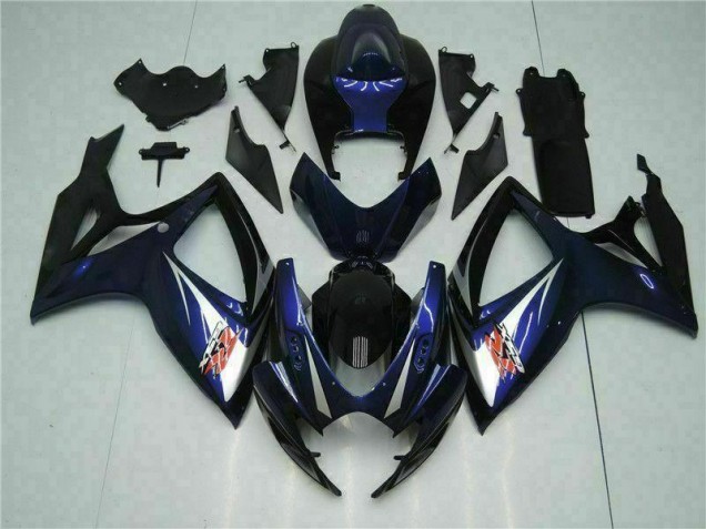 Best 2006-2007 Black Blue Suzuki GSXR 600/750 Motorbike Fairing Kits Canada Best 2006-2007 Black Blue Suzuki GSXR 600/750 Motorbike Fairing Kits Canada