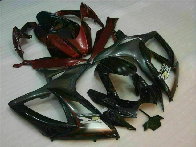 Best 2006-2007 Black Red Suzuki GSXR 600/750 Motorcycle Fairings Canada