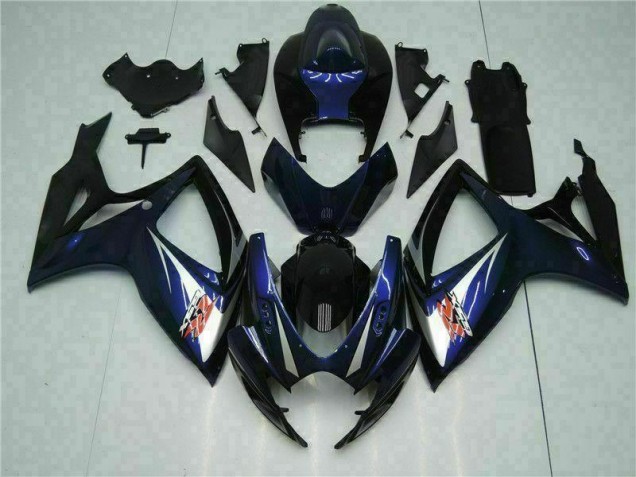 Best 2006-2007 Black Blue Suzuki GSXR 600/750 Bike Fairings Canada Best 2006-2007 Black Blue Suzuki GSXR 600/750 Bike Fairings Canada