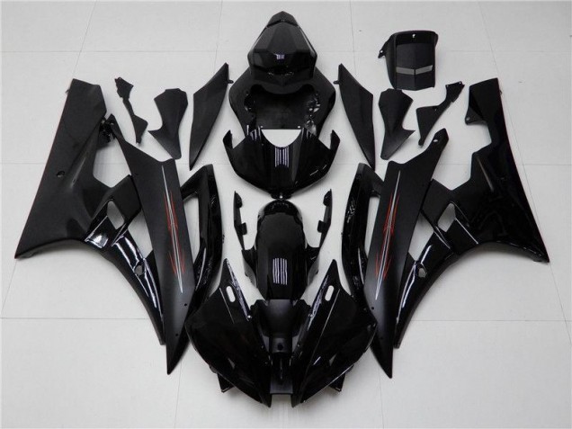 Best 2006-2007 Glossy Matte Black Yamaha YZF R6 Motor Bike Fairings Canada Best 2006-2007 Glossy Matte Black Yamaha YZF R6 Motor Bike Fairings Canada