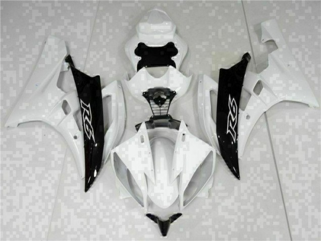 Best 2006-2007 White Black Yamaha YZF R6 Bike Fairings Canada Best 2006-2007 White Black Yamaha YZF R6 Bike Fairings Canada
