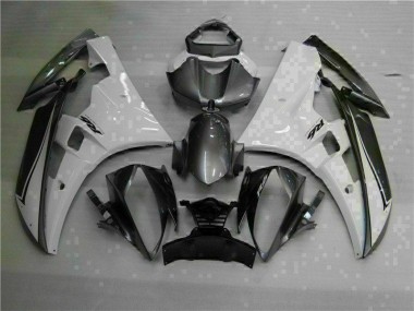 Best 2006-2007 White Silver Yamaha YZF R6 Moto Fairings Canada
