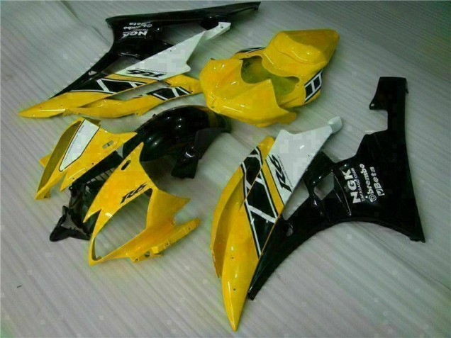 Best 2006-2007 Yellow Black Yamaha YZF R6 Motorbike Fairing Canada