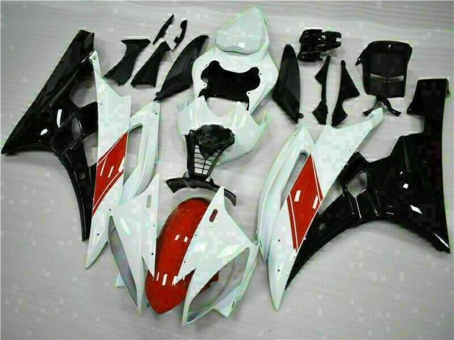 Best 2006-2007 White Yamaha YZF R6 Replacement Motorcycle Fairings Canada Best 2006-2007 White Yamaha YZF R6 Replacement Motorcycle Fairings Canada