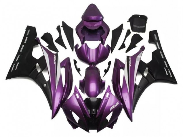 Best 2006-2007 Purple Black Yamaha YZF R6 Motorcylce Fairings Canada