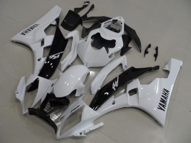 Best 2006-2007 White and Black Yamaha YZF R6 Replacement Motorcycle Fairings Canada