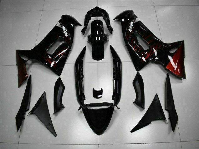 Best 2006-2008 Red Flame Kawasaki EX650 Motorcycle Fairing Canada Best 2006-2008 Red Flame Kawasaki EX650 Motorcycle Fairing Canada