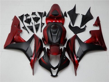 Best 2007-2008 Honda CBR600RR Motorcycle Fairings MF0220 - Red Black Canada