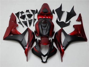 Best 2007-2008 Red Black Honda CBR600RR Bike Fairing Canada