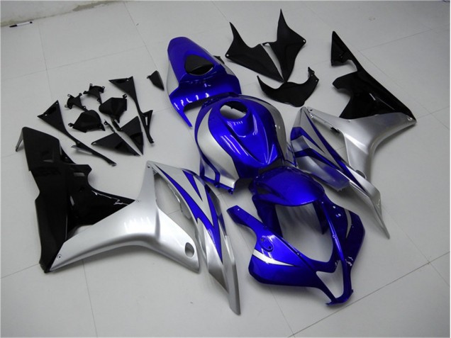 Best 2007-2008 Blue Silver Black Honda CBR600RR Replacement Motorcycle Fairings Canada
